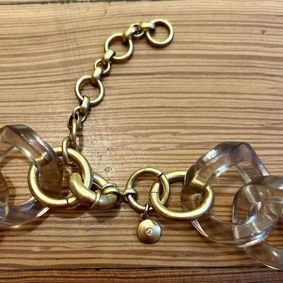 J.CREW Ombre Lucite Chunky Link Necklace. - Picture 15 of 15